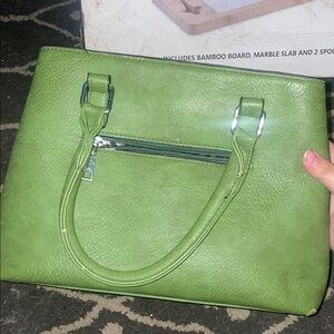 Green Leather Handbag